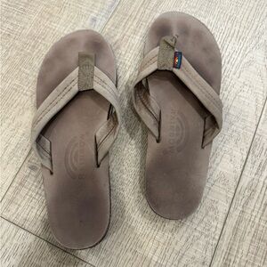 Rainbow Tan Sandals. Size 7.5 women’s